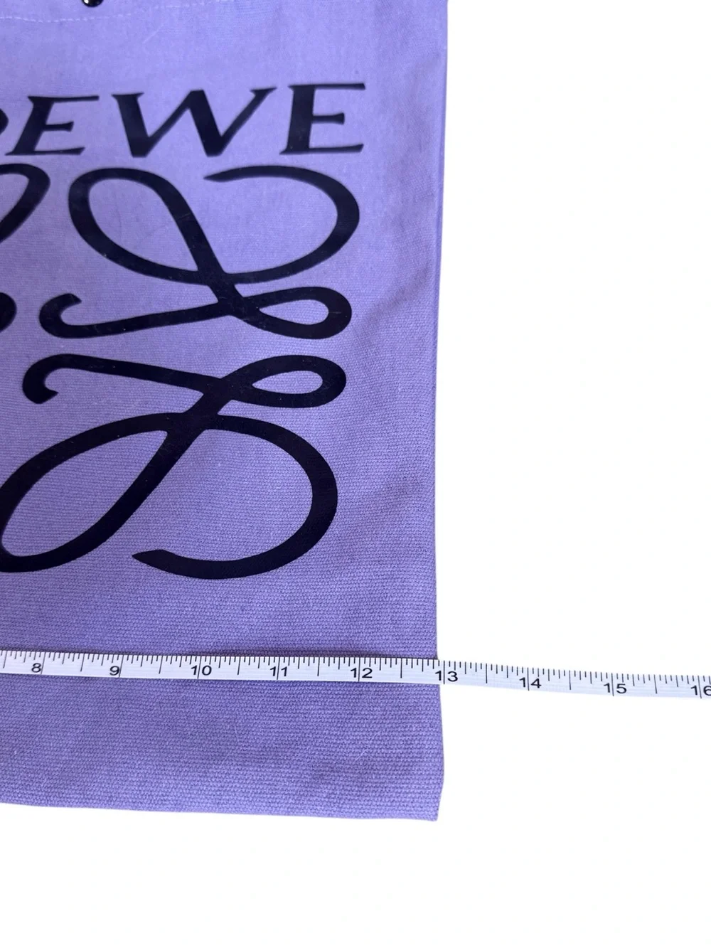 Lavender Canvas Tote with Black Logo - Fashion Accessory